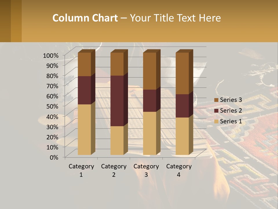 A Potted Plant Sitting On Top Of A Wooden Table PowerPoint Template