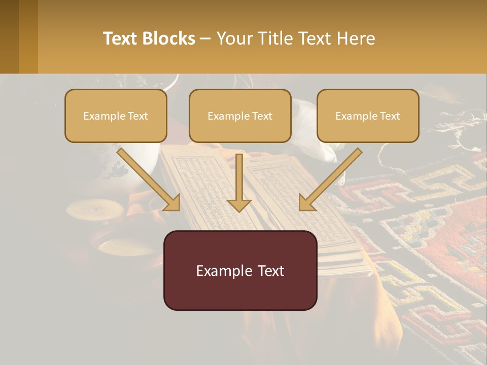 A Potted Plant Sitting On Top Of A Wooden Table PowerPoint Template