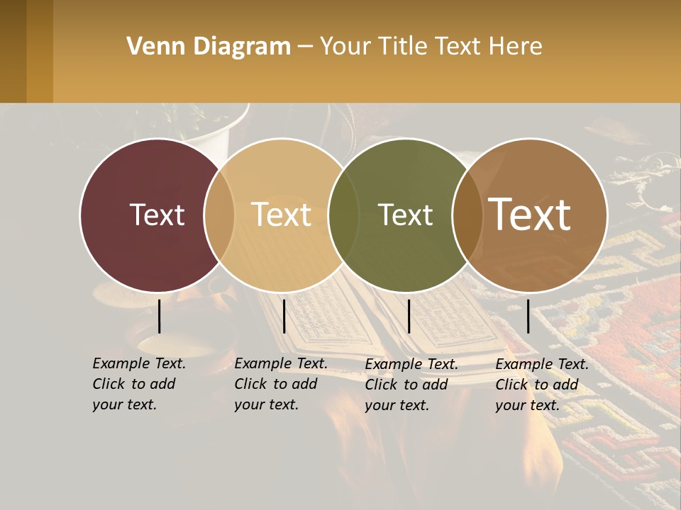 A Potted Plant Sitting On Top Of A Wooden Table PowerPoint Template