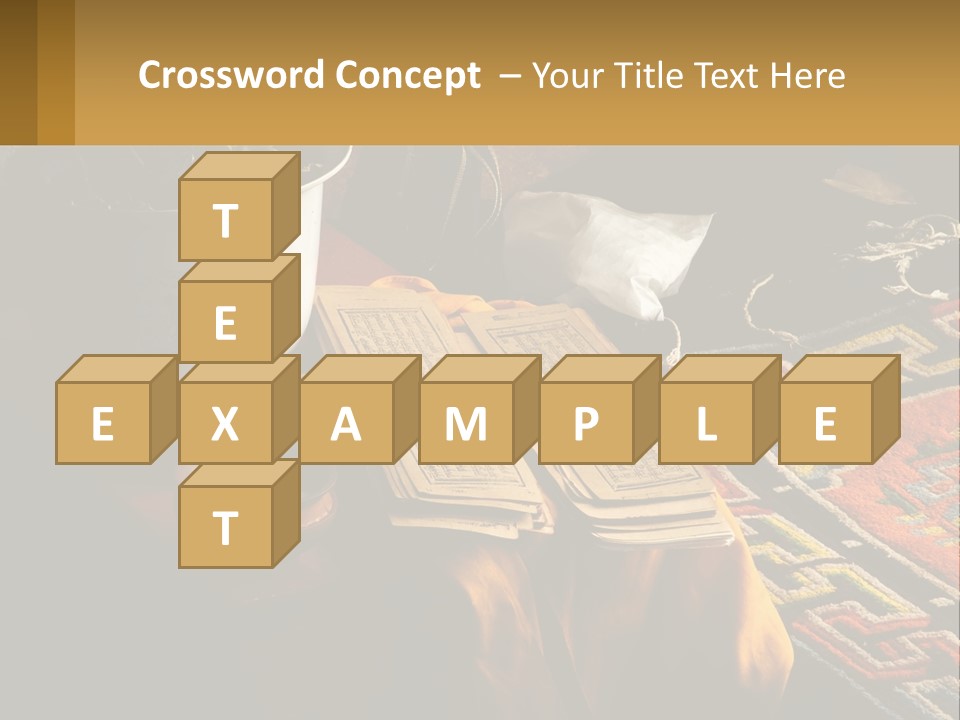 A Potted Plant Sitting On Top Of A Wooden Table PowerPoint Template