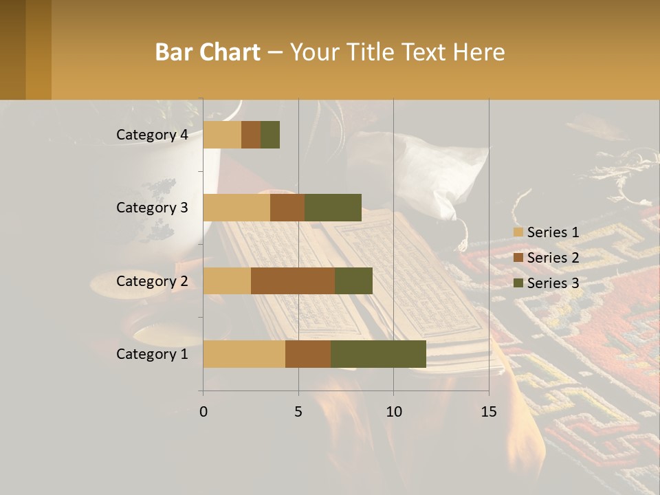 A Potted Plant Sitting On Top Of A Wooden Table PowerPoint Template