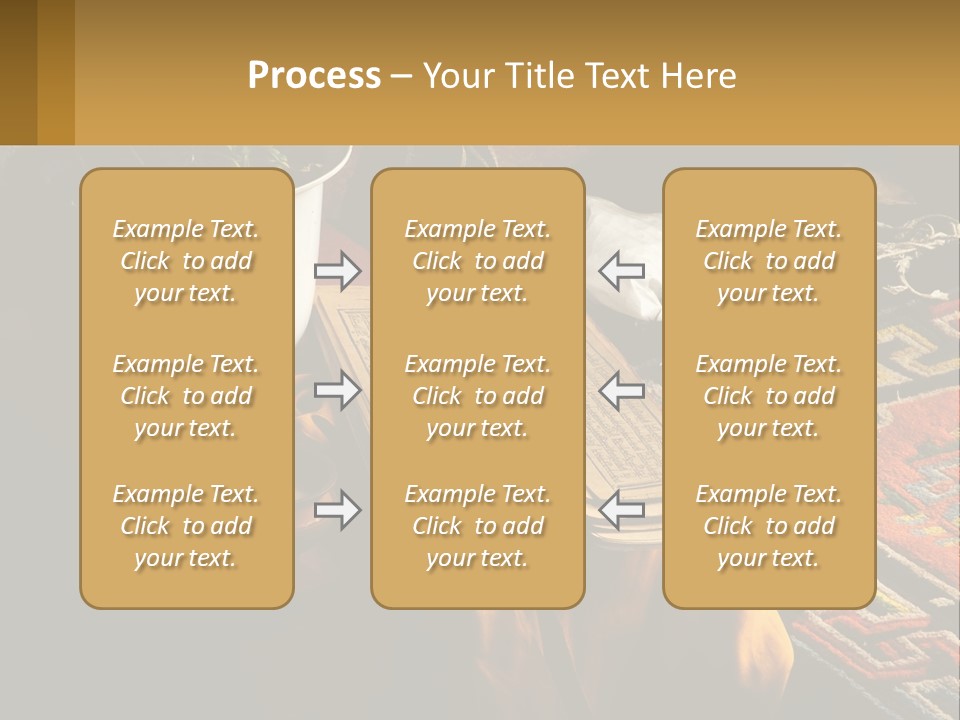 A Potted Plant Sitting On Top Of A Wooden Table PowerPoint Template