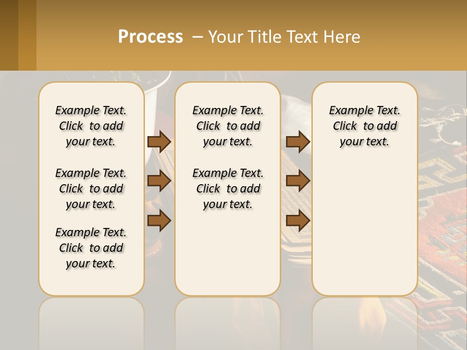 A Potted Plant Sitting On Top Of A Wooden Table PowerPoint Template