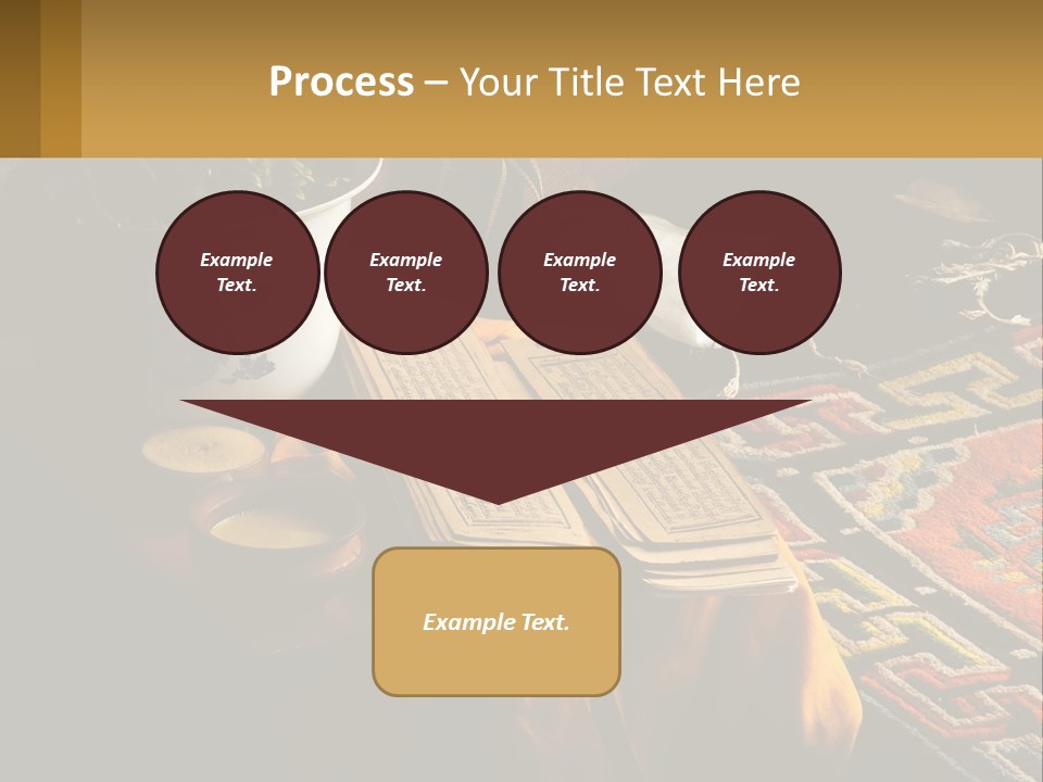 A Potted Plant Sitting On Top Of A Wooden Table PowerPoint Template