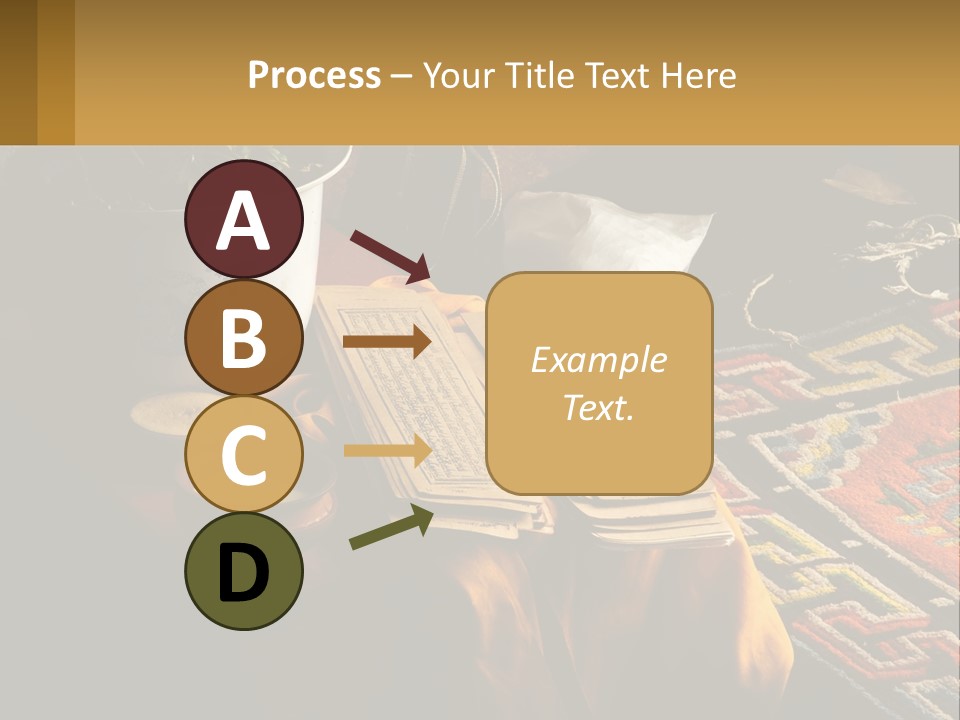A Potted Plant Sitting On Top Of A Wooden Table PowerPoint Template