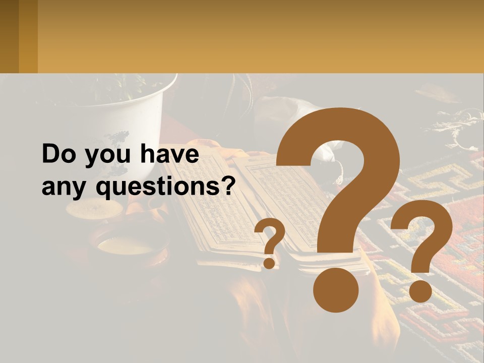 A Potted Plant Sitting On Top Of A Wooden Table PowerPoint Template