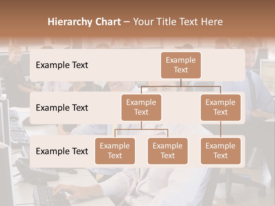 A Group Of People Sitting In Front Of Computers PowerPoint Template