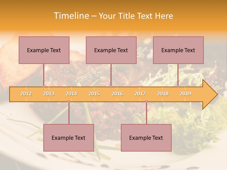 A Plate Of Food With Bread And Lettuce PowerPoint Template