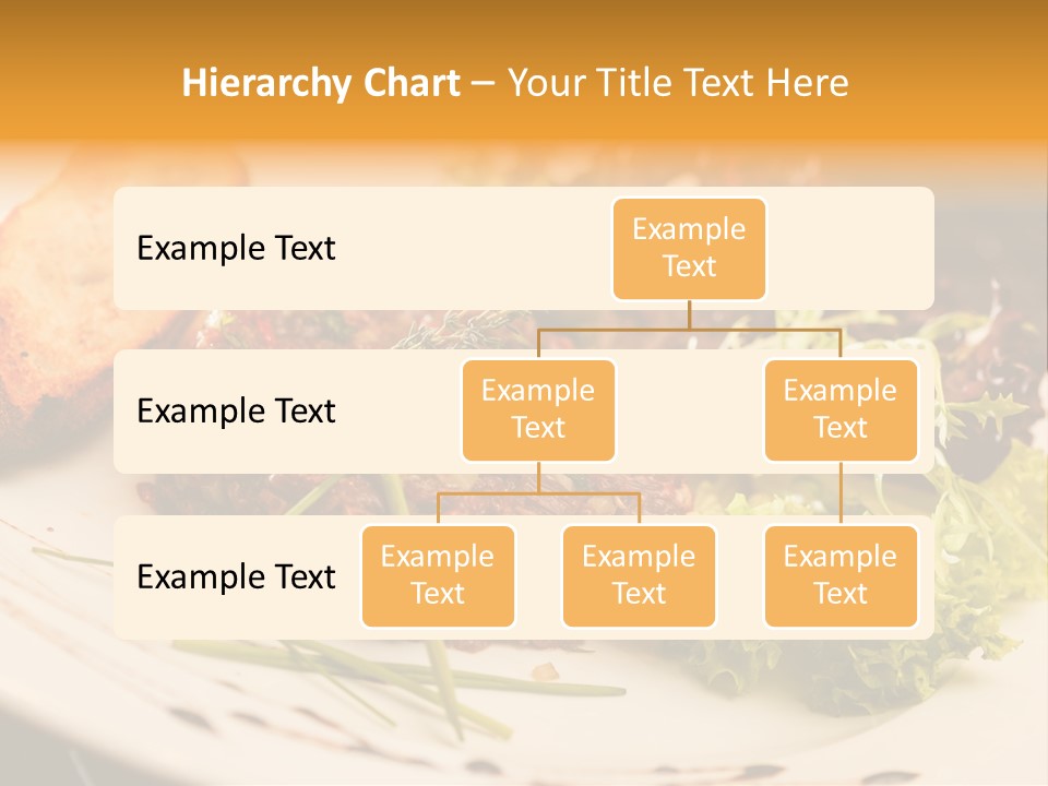 A Plate Of Food With Bread And Lettuce PowerPoint Template