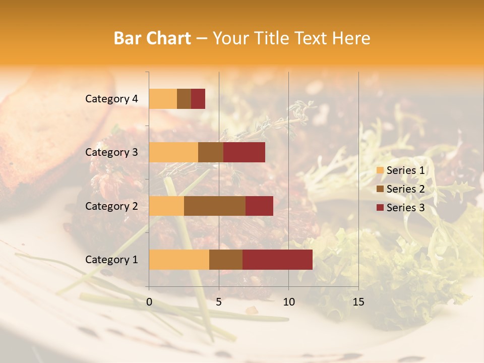 A Plate Of Food With Bread And Lettuce PowerPoint Template