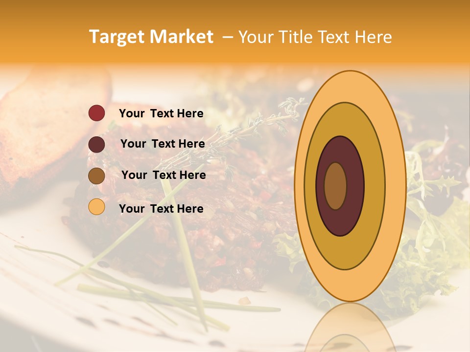 A Plate Of Food With Bread And Lettuce PowerPoint Template