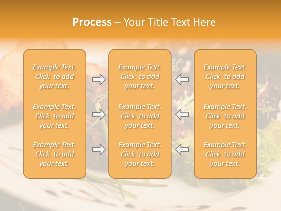 A Plate Of Food With Bread And Lettuce PowerPoint Template