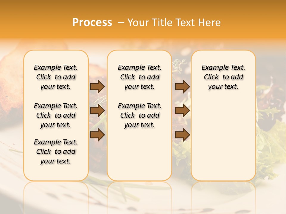 A Plate Of Food With Bread And Lettuce PowerPoint Template
