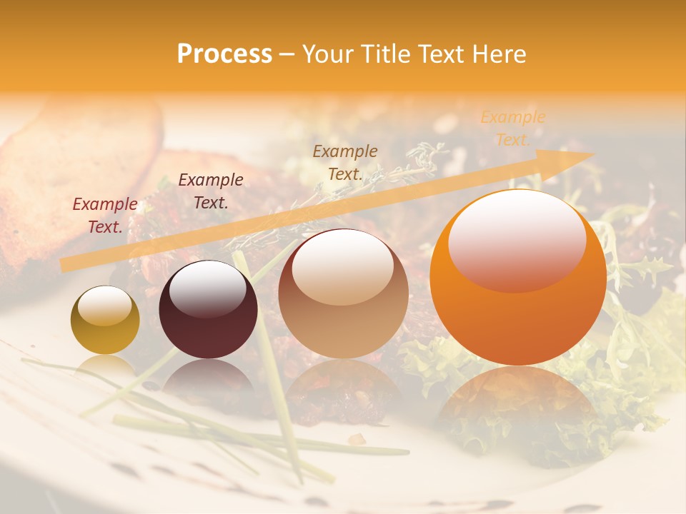 A Plate Of Food With Bread And Lettuce PowerPoint Template