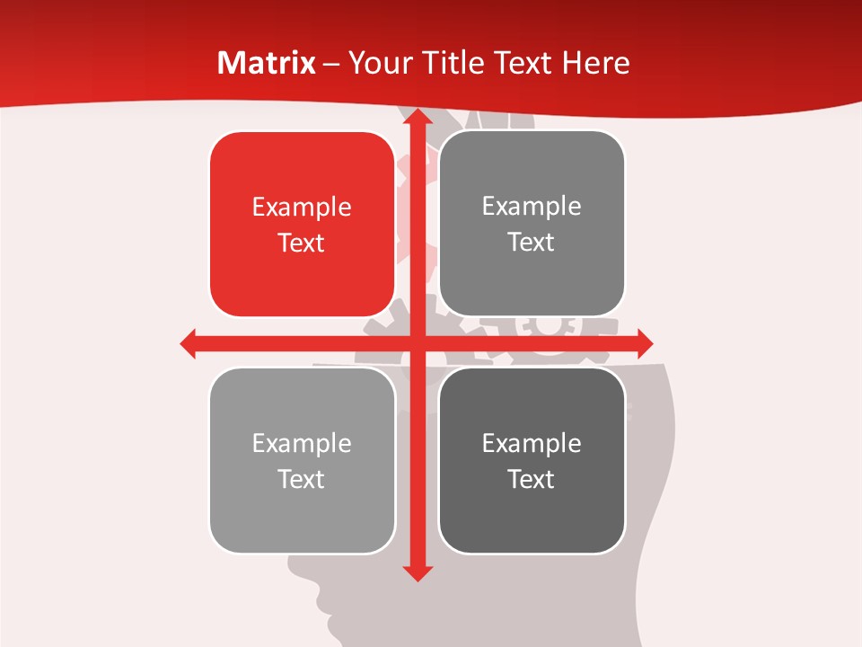 A Person's Head With Gears Coming Out Of It PowerPoint Template