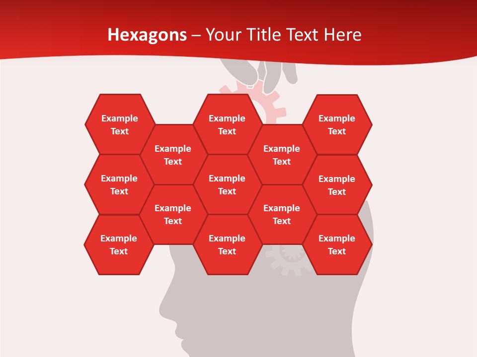 A Person's Head With Gears Coming Out Of It PowerPoint Template