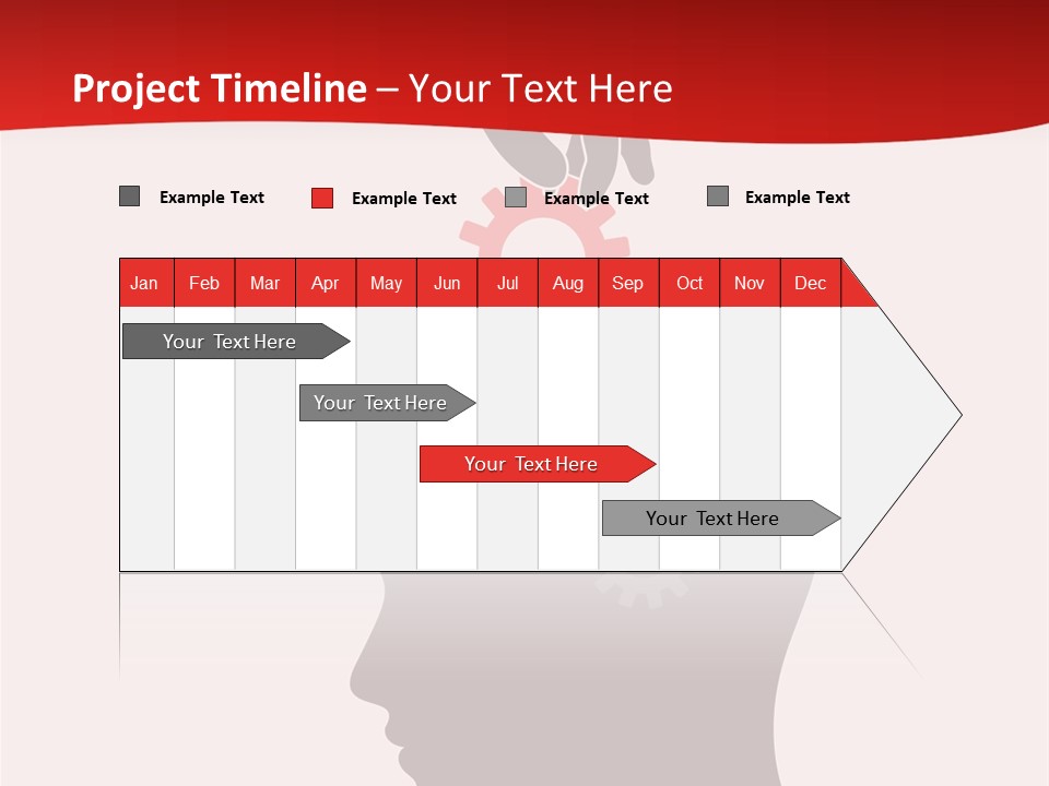 A Person's Head With Gears Coming Out Of It PowerPoint Template