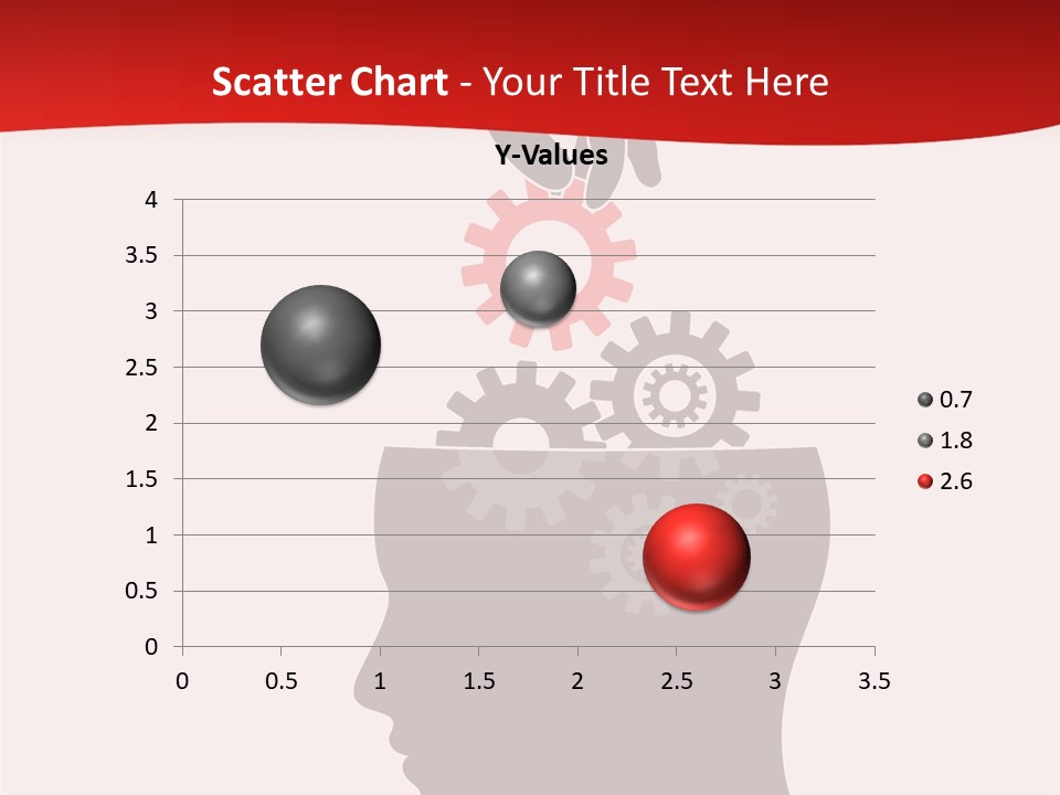 A Person's Head With Gears Coming Out Of It PowerPoint Template