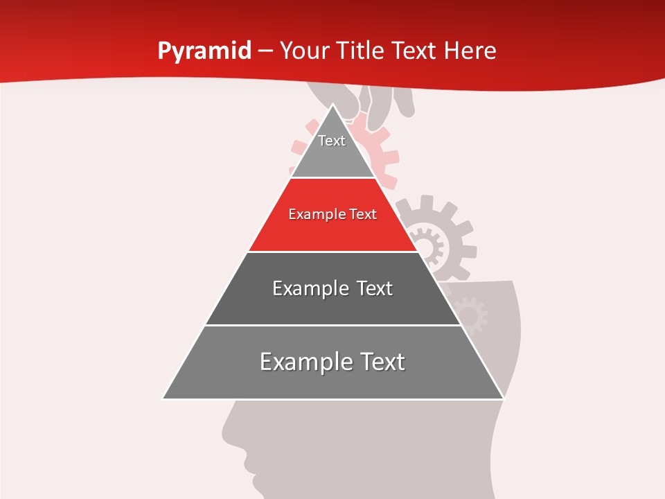 A Person's Head With Gears Coming Out Of It PowerPoint Template