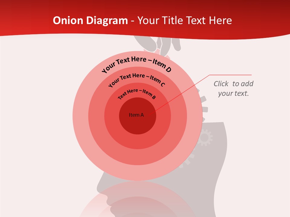 A Person's Head With Gears Coming Out Of It PowerPoint Template