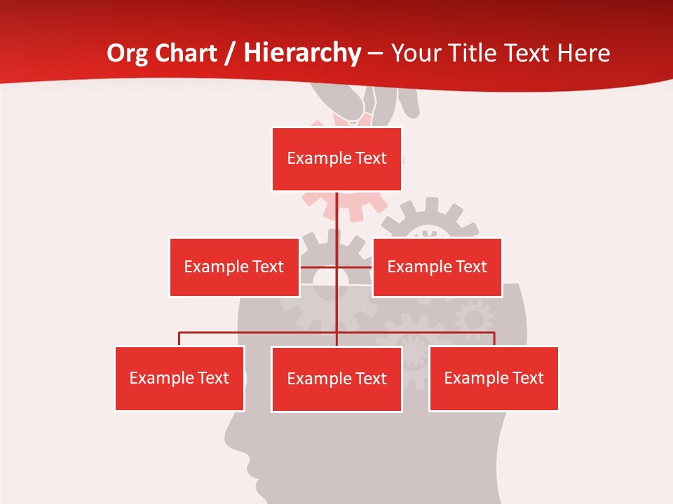 A Person's Head With Gears Coming Out Of It PowerPoint Template