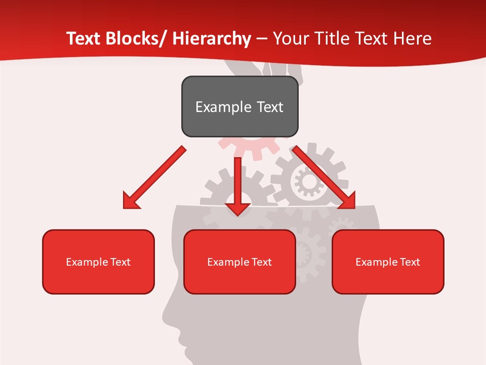 A Person's Head With Gears Coming Out Of It PowerPoint Template