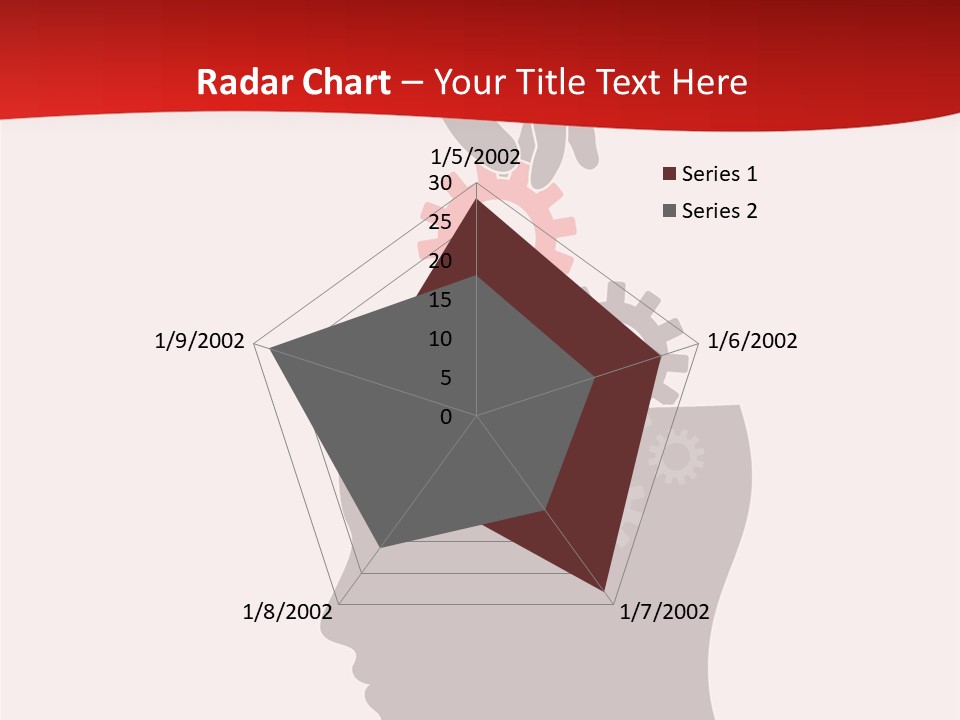 A Person's Head With Gears Coming Out Of It PowerPoint Template