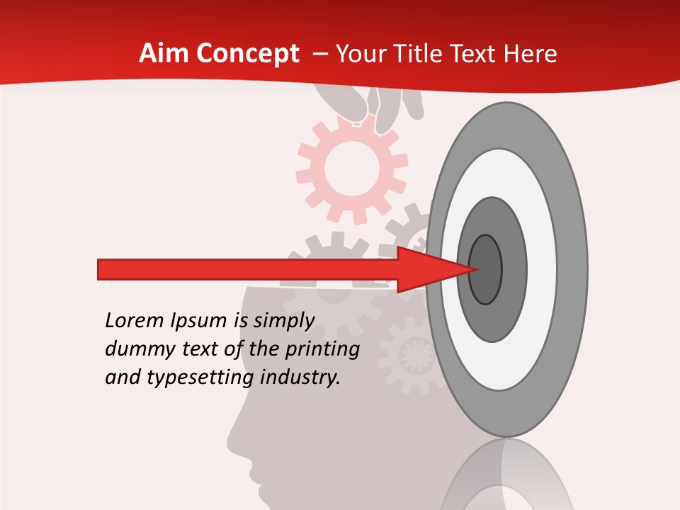 A Person's Head With Gears Coming Out Of It PowerPoint Template