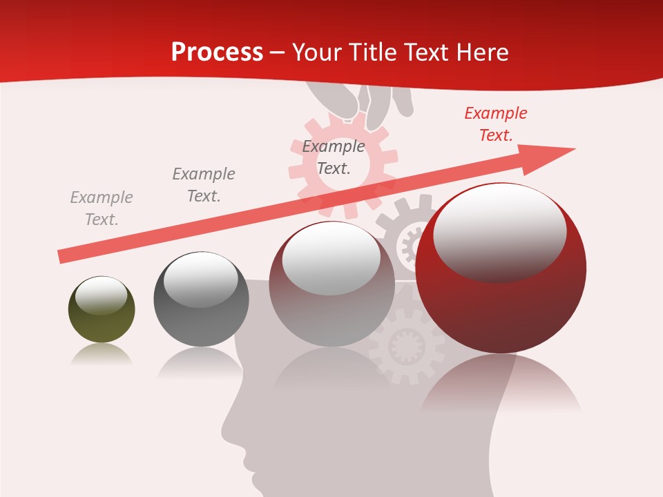 A Person's Head With Gears Coming Out Of It PowerPoint Template