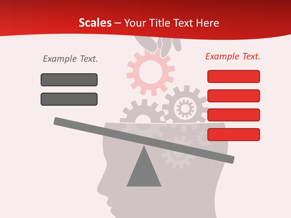 A Person's Head With Gears Coming Out Of It PowerPoint Template