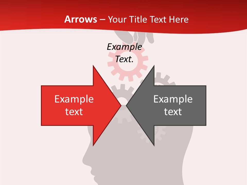 A Person's Head With Gears Coming Out Of It PowerPoint Template