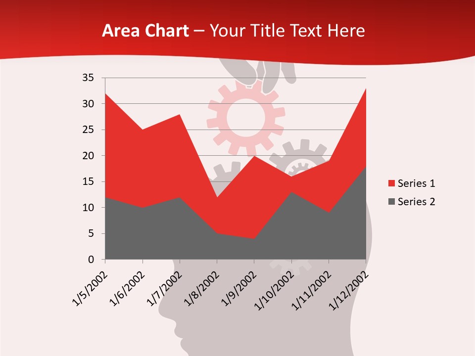 A Person's Head With Gears Coming Out Of It PowerPoint Template