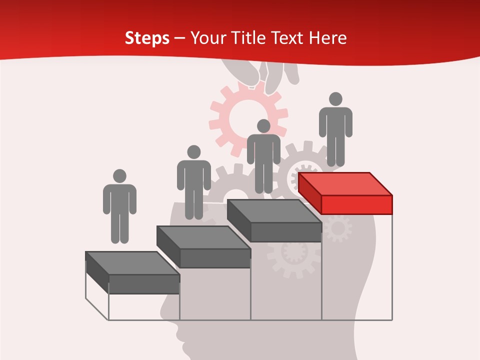 A Person's Head With Gears Coming Out Of It PowerPoint Template