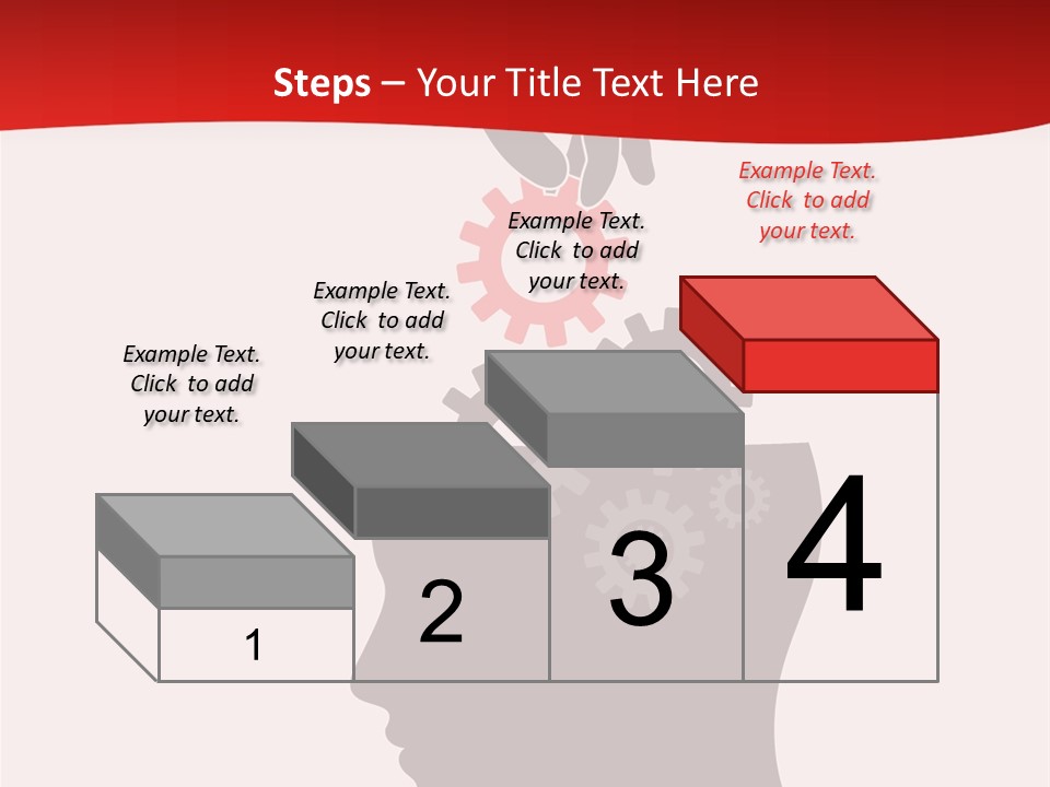 A Person's Head With Gears Coming Out Of It PowerPoint Template