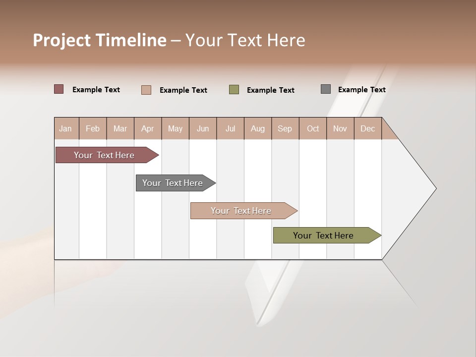 A Woman's Hand Pointing At A Laptop Screen PowerPoint Template
