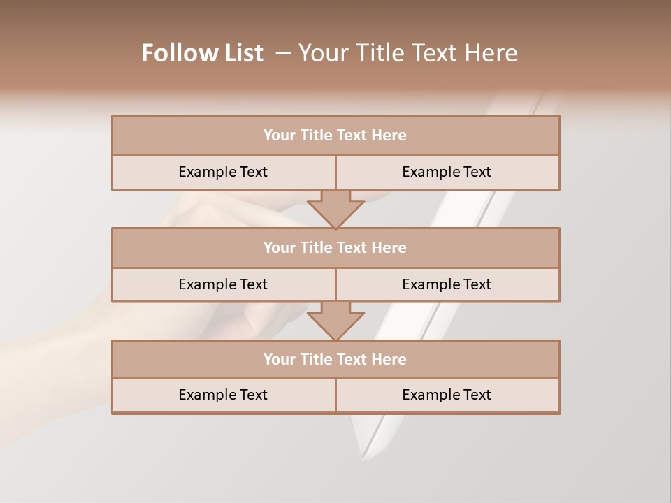 A Woman's Hand Pointing At A Laptop Screen PowerPoint Template