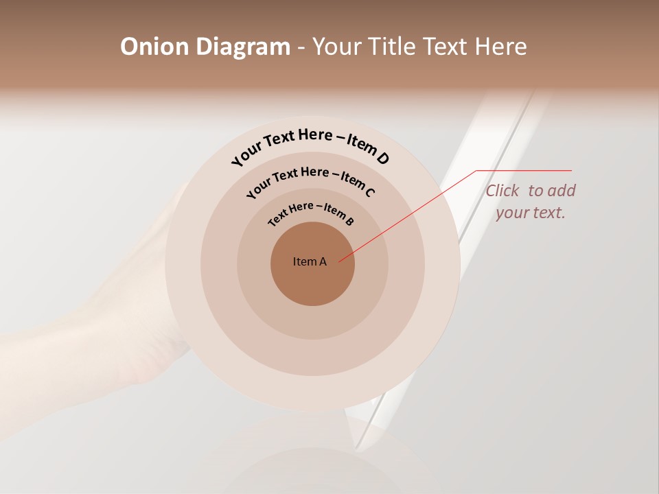 A Woman's Hand Pointing At A Laptop Screen PowerPoint Template