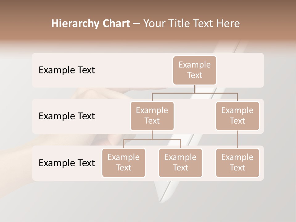 A Woman's Hand Pointing At A Laptop Screen PowerPoint Template