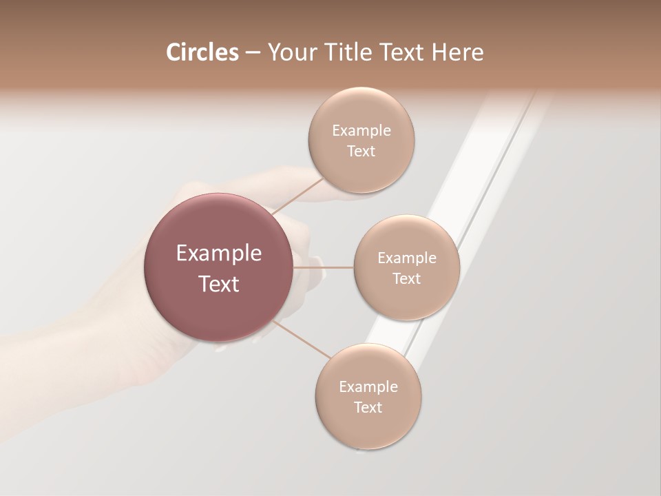 A Woman's Hand Pointing At A Laptop Screen PowerPoint Template