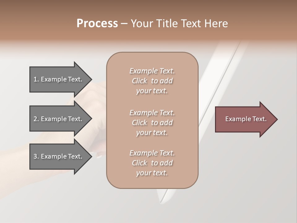 A Woman's Hand Pointing At A Laptop Screen PowerPoint Template