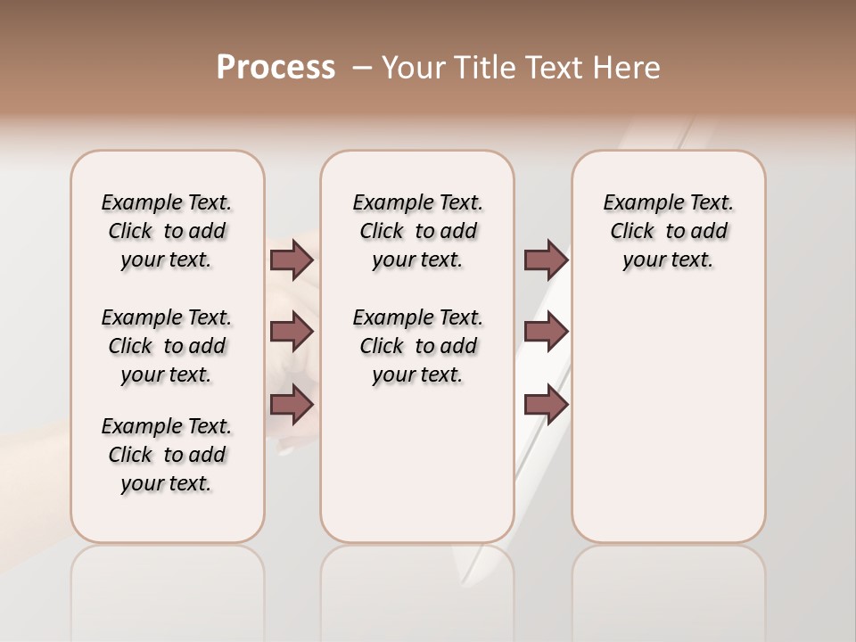 A Woman's Hand Pointing At A Laptop Screen PowerPoint Template