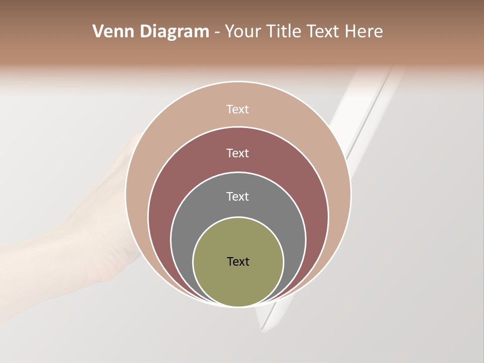 A Woman's Hand Pointing At A Laptop Screen PowerPoint Template