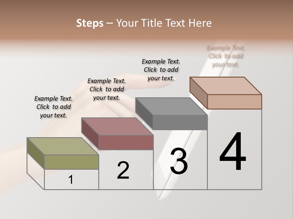A Woman's Hand Pointing At A Laptop Screen PowerPoint Template