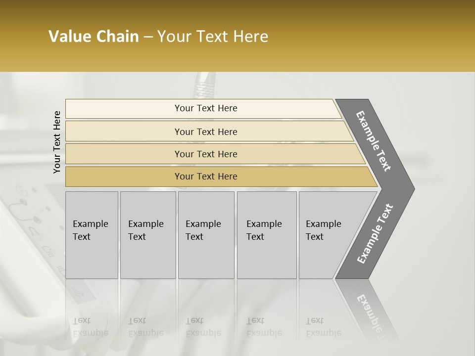 A Group Of Toothbrushes Sitting On Top Of A Table PowerPoint Template