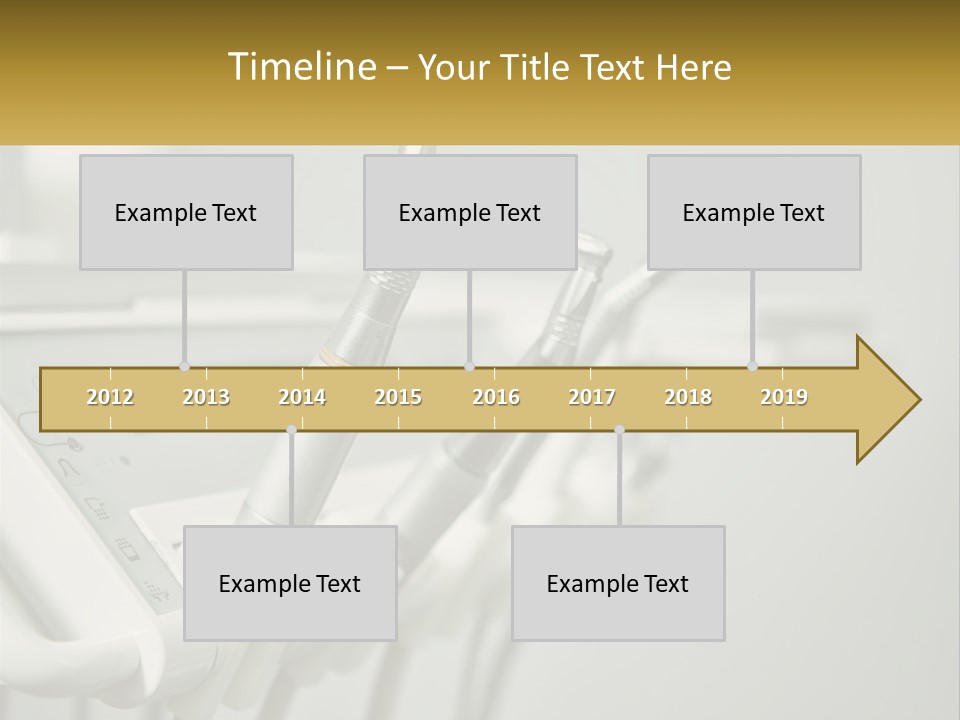 A Group Of Toothbrushes Sitting On Top Of A Table PowerPoint Template