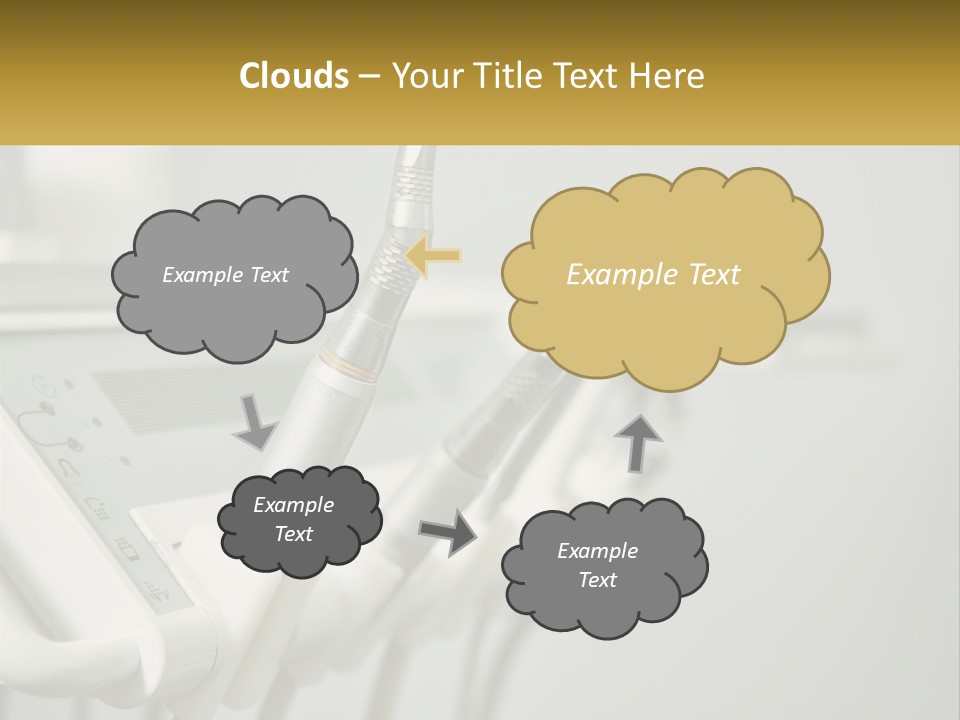 A Group Of Toothbrushes Sitting On Top Of A Table PowerPoint Template