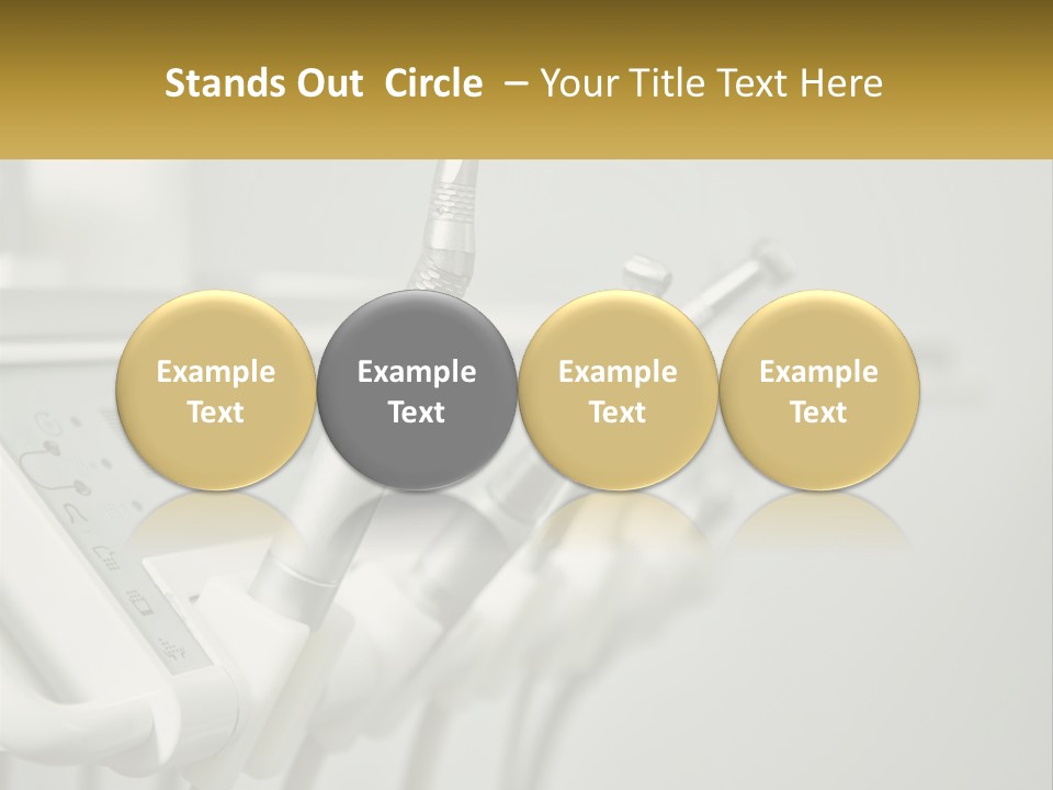 A Group Of Toothbrushes Sitting On Top Of A Table PowerPoint Template