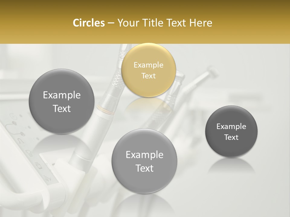 A Group Of Toothbrushes Sitting On Top Of A Table PowerPoint Template