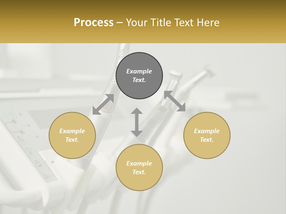 A Group Of Toothbrushes Sitting On Top Of A Table PowerPoint Template