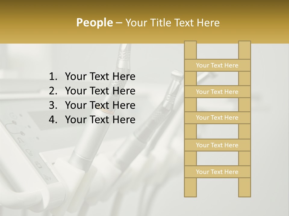 A Group Of Toothbrushes Sitting On Top Of A Table PowerPoint Template